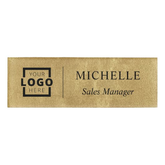 Aangepast personeel voor zakelijke Logo Naambadge (Voorkant)