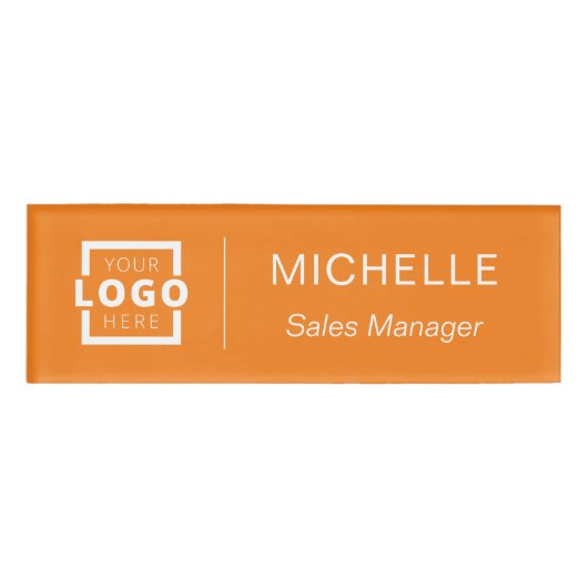 Aangepast personeel voor zakelijke Logo Naambadge (Voorkant)