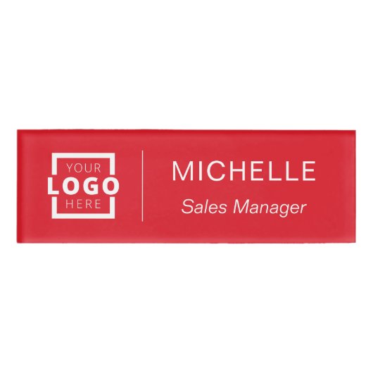 Aangepast personeel voor zakelijke Logo Naambadge (Voorkant)
