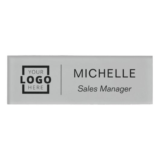 Aangepast personeel voor zakelijke Logo Naambadge (Voorkant)