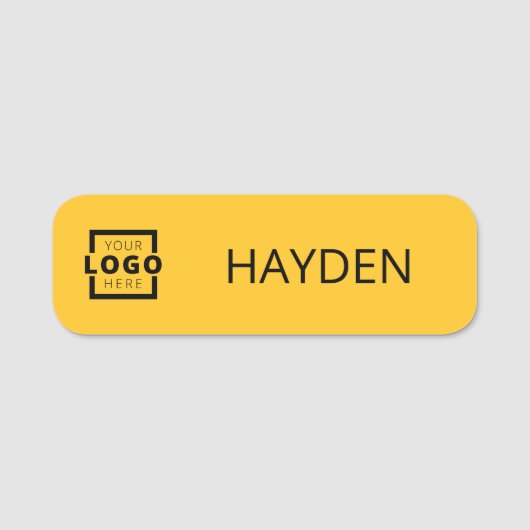 Aangepast personeel voor zakelijke Logo Naamplaatje (Voorkant)