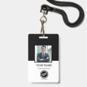 Aangepast personeels-ID-badge Badge (Voorzijde met lanyard)