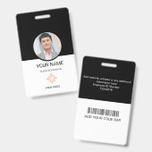 Aangepast personeels-ID-badge Badge (Voor- en achterkant)