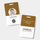Aangepast personeels-ID-badge Badge (Voor- en achterkant)