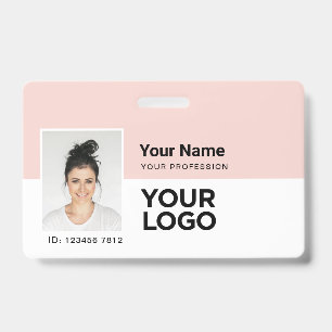 Aangepast Personeelslid   Foto Bar of Qr Code Logo Badge