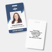 Aangepast personeelslogo Foto ID Naambadge Badge (Voor- en achterkant)