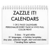 Aangepast, persoonlijk ingesteld, agenda voor twee kalender (Hoes)