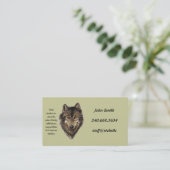 Aangepast persoonlijk Visitekaartje Wolf Totem (Staand voorkant)