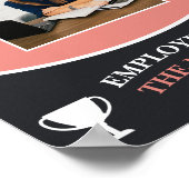 Aangepast perzikkleurmedewerker van het Afbeelding Poster (Hoek)