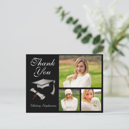 Aangepast Pet Afstuderen Hartelijk dank voor credi Briefkaart (Staand voorkant)