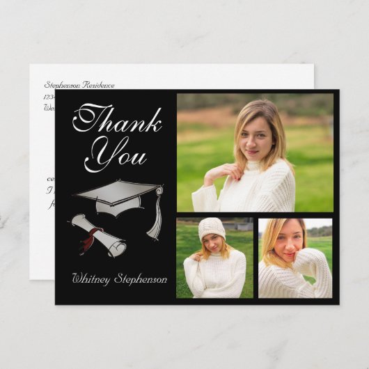 Aangepast Pet Afstuderen Hartelijk dank voor credi Briefkaart (Voorkant / Achterkant)