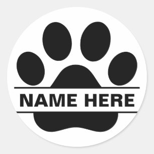 Aangepast PET-monogram Ronde Sticker