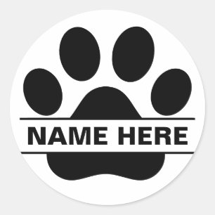 Aangepast PET-monogram Ronde Sticker