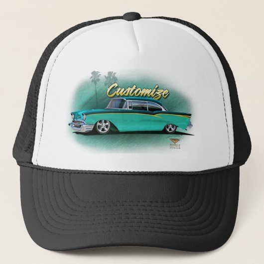 Aangepast pet van 1957-Chevy baseball (Voorkant)