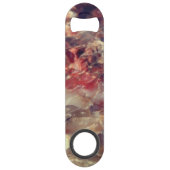 Aangepast Petrified Wood w Quartz - Bottle Open Speed Flessenopener (Achterkant)