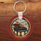 Aangepast Piano Musical Instrument Sleutelhanger (Voorkant)