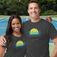 Aangepast Pickleball-Shirt 3 Lijnen Aangepaste tek