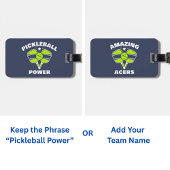 Aangepast Picklebalteam Bagagelabel