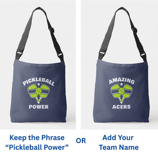 Aangepast Picklebalteam Crossbody Tas