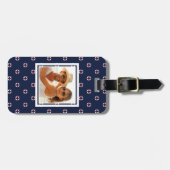 Aangepast pictogram Foto rood en wit buoy Bagagelabel (Voorkant horizontaal)