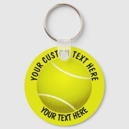 Aangepast pictogram Tennis Ball Sleutelhanger