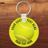 Aangepast pictogram Tennis Ball Sleutelhanger (Voorkant)