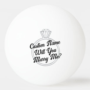 Aangepast Ping Pong Bal Voorstel Verlovings Cadeau Pingpongbal