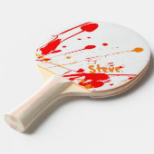 Aangepast pingelen pongpeddel voor schildpad tafeltennisbatje (Voorkant Gekanteld)