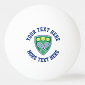Aangepast pingpongballen met tennisclub logo (Voorkant)