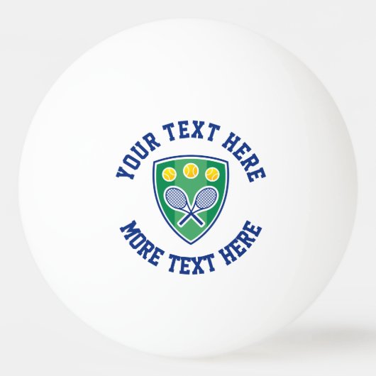 Aangepast pingpongballen met tennisclub logo (Voorkant)