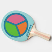 Aangepast pingpongpeddel pingelen voor kleurmatig tafeltennisbatje (Zijkant)