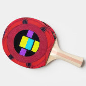 Aangepast pingpongpeddel tafeltennisbatje (Zijkant)