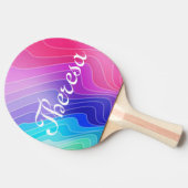 Aangepast pingpongpeddel tafeltennisbatje (Zijkant)