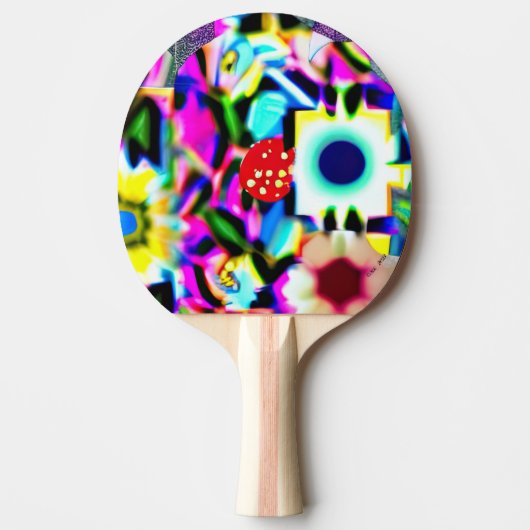 Aangepast pingpongpeddel tafeltennisbatje (Voorkant)