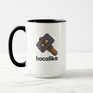 Aangepast Pixel Hamer Logo Mok – Bewerkbare Tekst