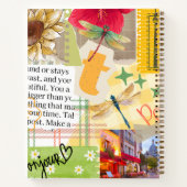 Aangepast plakboek Elegante collage Moderne kunstw Notitieboek (Achterkant)