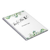 Aangepast plan C Weddenschap met Eucalyptus Notitieboek (Rechterzijde)