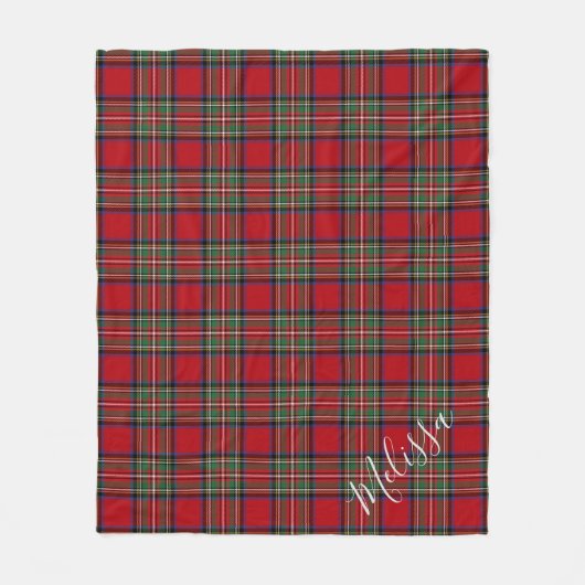 Aangepast plan Stewart Tartan Fleece Deken (Voorkant)