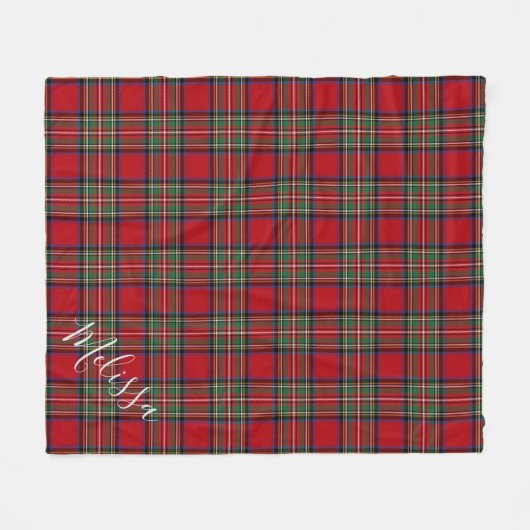Aangepast plan Stewart Tartan Fleece Deken (Voorkant (Horizontaal))