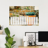 Aangepast Plant - kalender speciale dagen Poster (Thuiskantoor)