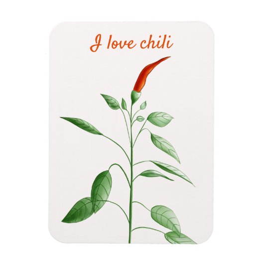 Aangepast Plant voor hotprepper botanische liefdes Magneet (Verticaal)