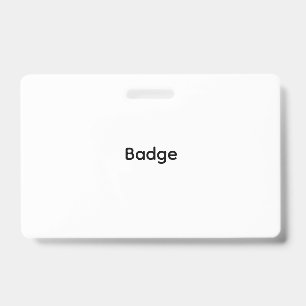 Aangepast Plastic Badge - Horizontaal