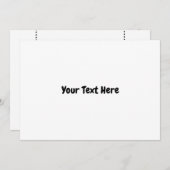 Aangepast platte programma programmakaart (Voorkant / Achterkant)