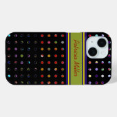 Aangepast poolpuntenpatroon Case-Mate iPhone case (Achterkant (horizontaal))