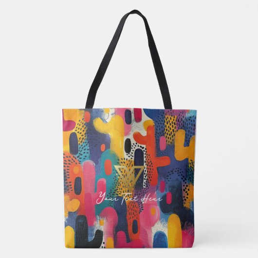 Aangepast: Pop Art Panache Gepersonaliseerd Tas (Voorkant)