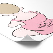 Aangepast portret - Canvas/Poster afdrukken Poster (Hoek)