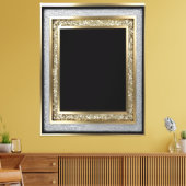 aangepast portret - Premium Canvas Afdruk (Insitu (Woonkamer))