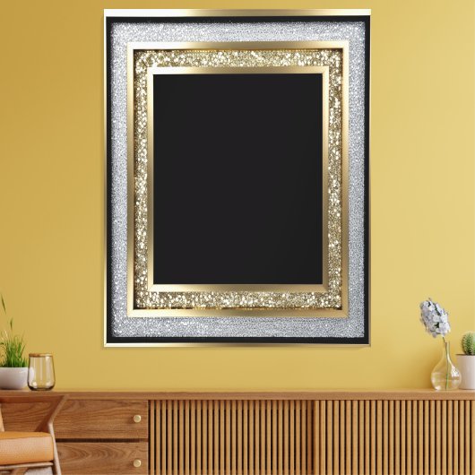 aangepast portret - Premium Canvas Afdruk (Insitu (Woonkamer))