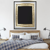 aangepast portret - Premium Canvas Afdruk (Insitu (Slaapkamer))