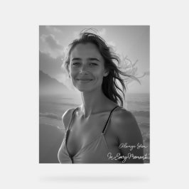 Aangepast Portret Van Haar – Eenvoudig Fotocadeau Acryl Bord